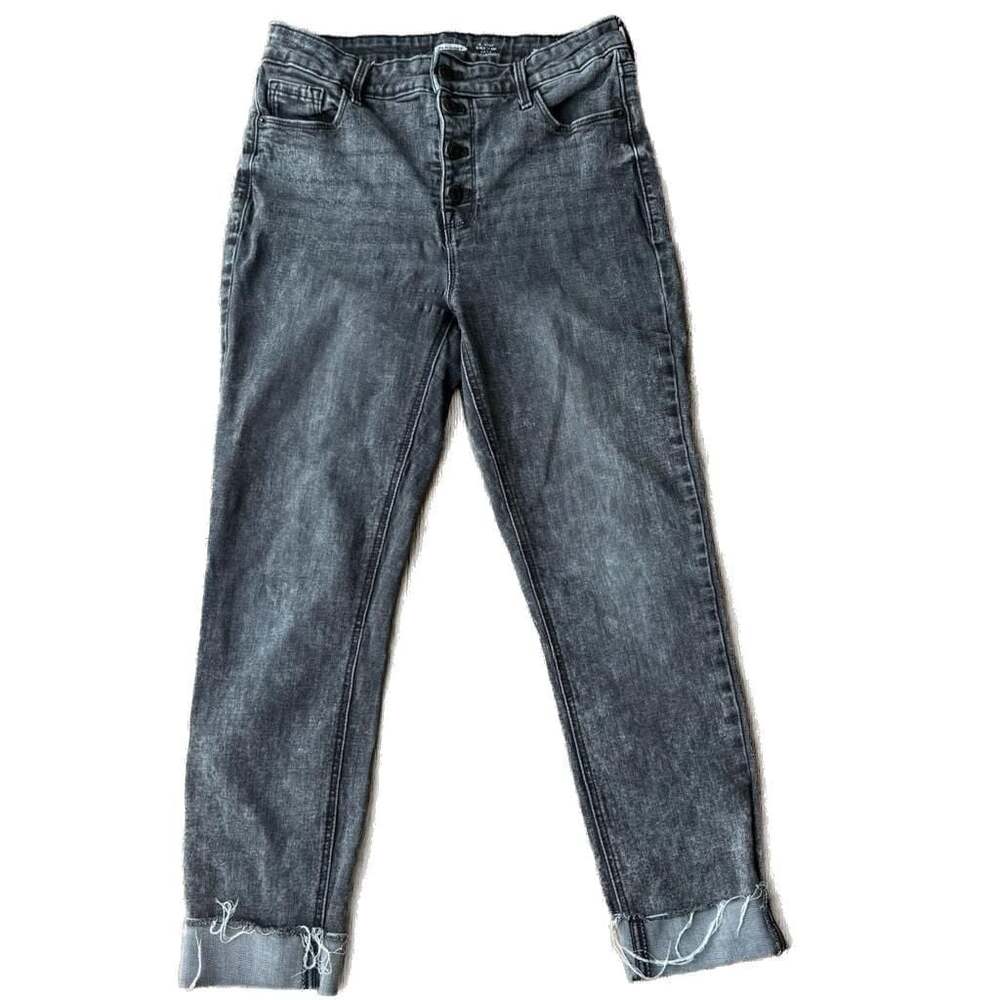 Old Navy Rockstar Super Skinny High-Rise Button Fly Ankle Jeans